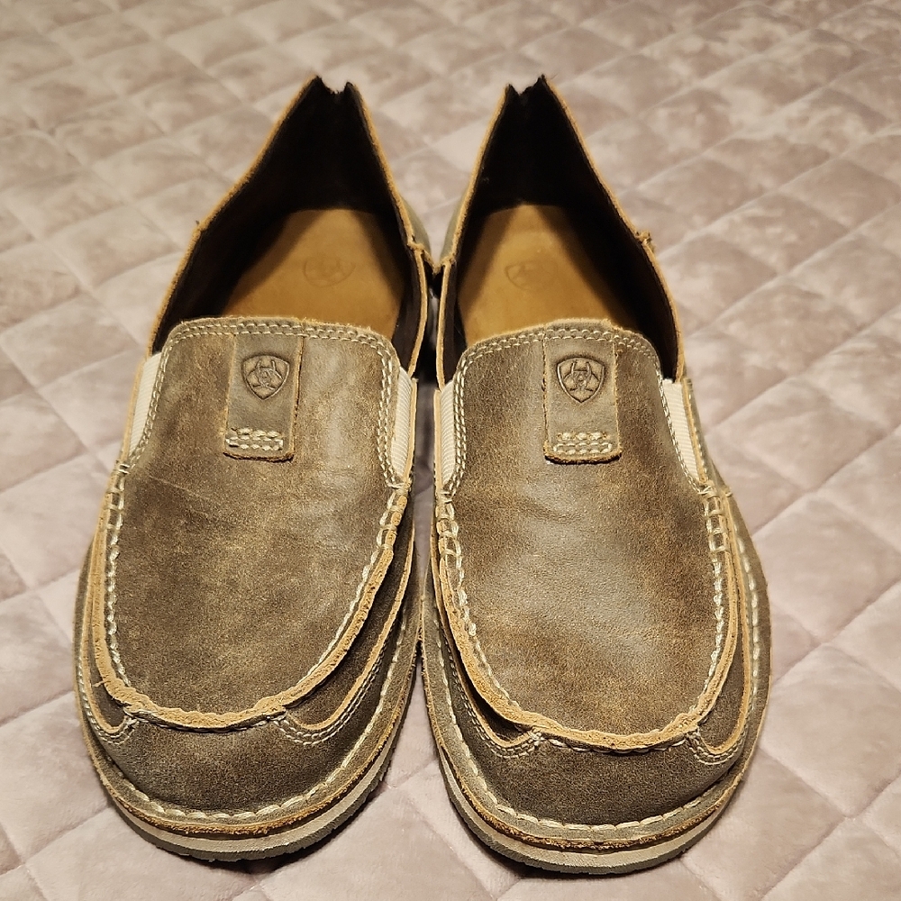 Ariat Brown Leather Slip-On Loafers - Women's